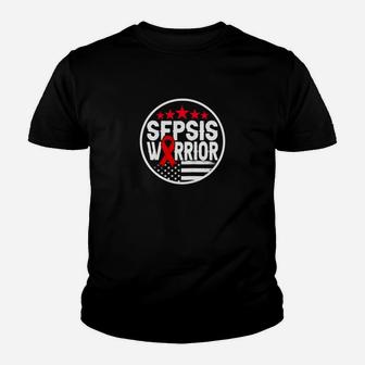 Sepsis Awareness Medical Care Warrior Survivor Support Kid T-Shirt - Seseable