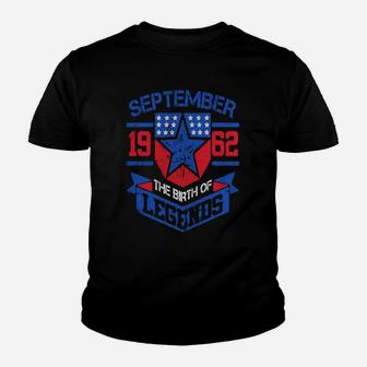 September 1962 The Birth Of Legends Gift For 60th Years Old Kid T-Shirt - Seseable