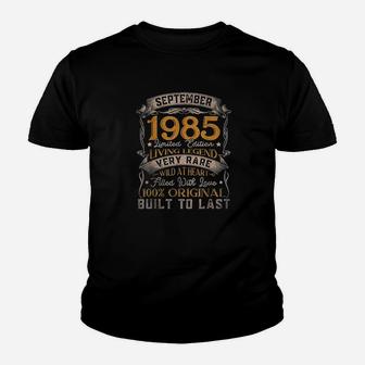 September 1985 Vintage 37th Birthday Classic 37 Years Old Kid T-Shirt - Seseable