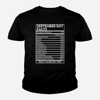 September Guy Fact Kid T-Shirt - Seseable
