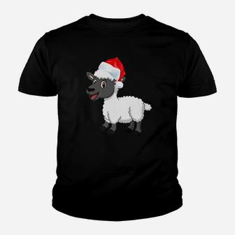 Sheep Santa Hat Christmas Funny Xmas Gifts Kid T-Shirt - Seseable