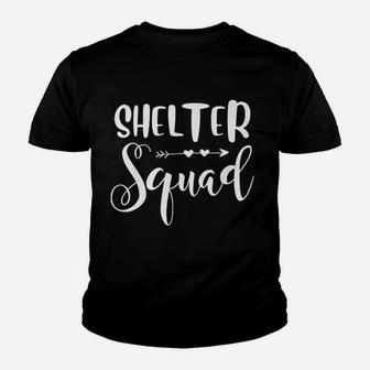 Shelter Squad Cute Animal Rescue Shelter Worker Volunteer Kid T-Shirt - Seseable