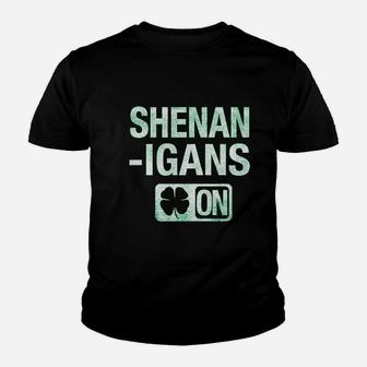 Shenanigans Mode On Funny Irish St Saint Patricks Day Kid T-Shirt - Seseable
