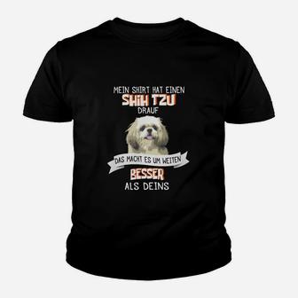 Shih Tzu Kinder Tshirt Besser als Deins - Lustiges Tee für Hundefans - Seseable