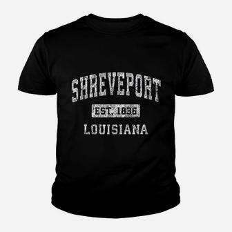 Shreveport Louisiana La Vintage Established Sports Design Kid T-Shirt | Seseable CA