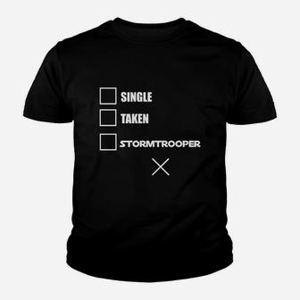 Single Taken Stormtrooper Kid T-Shirt - Seseable
