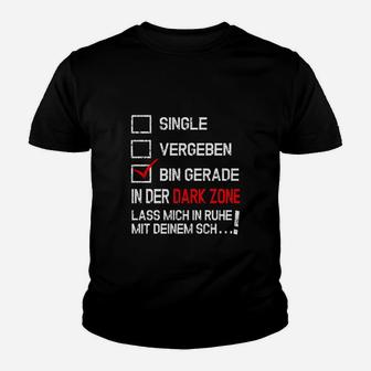 Single Vergeben-dark Zone Kinder T-Shirt - Seseable