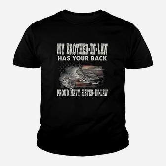 Sister In Law My Brother In Law Has Your Back Kid T-Shirt - Seseable