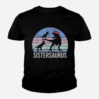 Sister Sis Santa Gift Christmas Xmas Dinosaur 2 Men Kid T-Shirt - Seseable