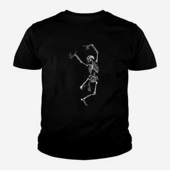 Skeleton Halloween Dancing Skeleton Kid T-Shirt - Seseable