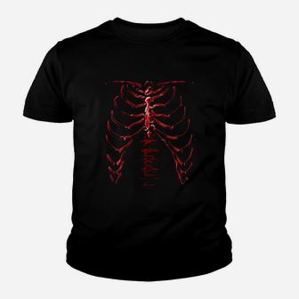 Skeleton Rib Cage Cool Halloween Kid T-Shirt - Seseable