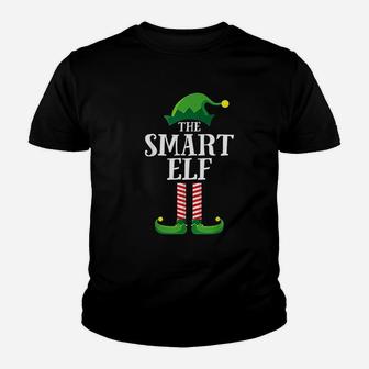 Smart Elf Matching Family Group Christmas Party Kid T-Shirt - Seseable