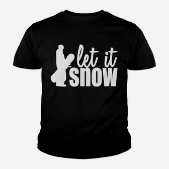 Snowboarden Let It Snow Kinder T-Shirt - Seseable