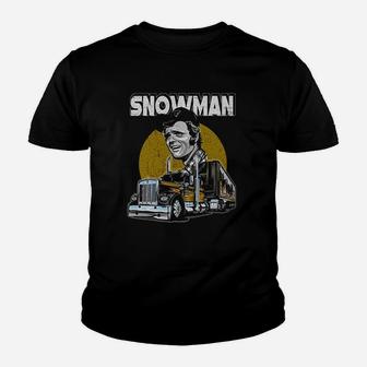 Snowman Smokey Truck Vintage Kid T-Shirt - Seseable