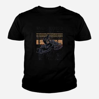 Snowmobile Dad Like A Normal Dad Only Cooler Vintage Kid T-Shirt | Seseable UK