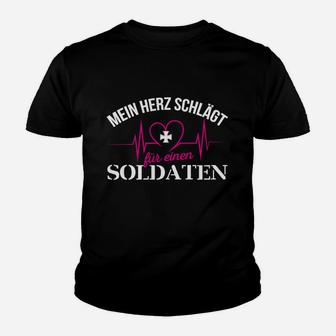 Soldat Militär Bundeswehr Herz Kinder T-Shirt - Seseable