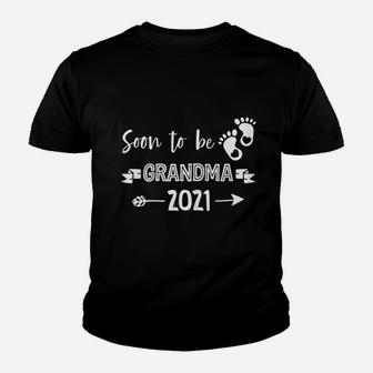 Soon To Be Grandma 2021 Gift For Announcement Kid T-Shirt - Seseable