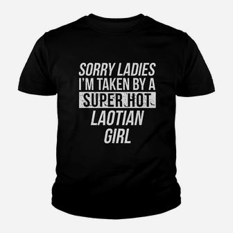 Sorry Ladies I Am Taken Laotian Valentine Love Laos Kid T-Shirt - Seseable