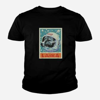 Soviet Union Ussr T Astronaut Laika Dog Propaganda Kid T-Shirt - Seseable