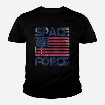 Space Force Usa America Science Astronaut Kid T-Shirt - Seseable