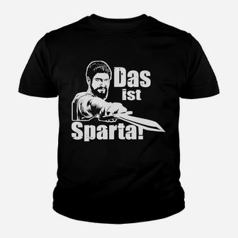 Spartanischer Krieger Kinder Tshirt mit Das ist Sparta Aufdruck, Motiv Tee - Seseable