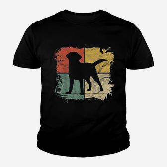 Square Retro Labrador Owner Gift Golden Black Lab Dad Kid T-Shirt - Seseable