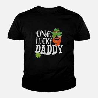 St Paddys Day One Lucky Daddy Dad St Patricks Pattys Kid T-Shirt - Seseable