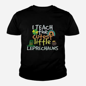 St Patricks Day Teacher Cutest Little Leprechauns 1st Grade Kid T-Shirt - Seseable
