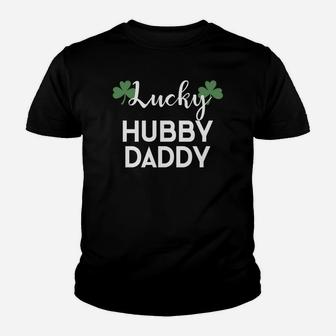 St Patricks Pattys Day Couples Lucky Husband Daddy Kid T-Shirt - Seseable