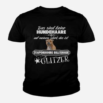 Staffordshire Bullterrier Glitzer Kinder T-Shirt - Seseable