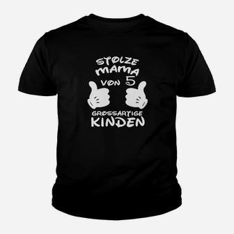 Stolze Mama Von Grossarytige Kinden Kinder T-Shirt - Seseable