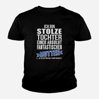 Stolze Tochter Fantastische Mutter Kinder Tshirt, Muttertagsgeschenk - Seseable