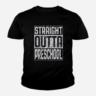 Straight Outta Preschool Pre-k Graduation Gift Kid T-Shirt - Seseable