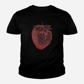 Strawberry Fruit Retro Vintage Graphics Kid T-Shirt - Seseable