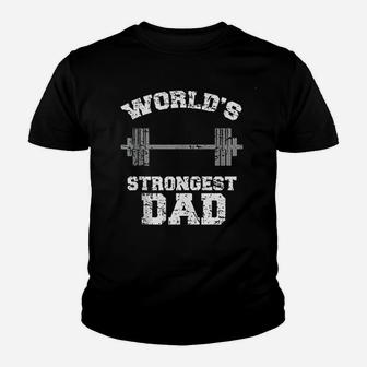 Strong Dad Gym Best Daddy Ever, dad birthday gifts Kid T-Shirt - Seseable