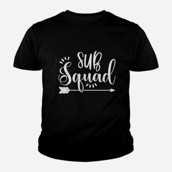 Substitute Teacher Gift Sub Squad Appreciation Kid T-Shirt - Seseable