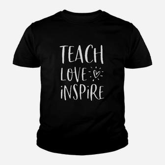 Summer Vintage Funny Teach Love Inspire Letter Printed Teacher Kid T-Shirt - Seseable