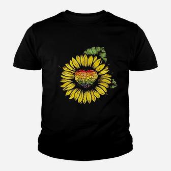 Sunflower Vegetarian Vegan World Vegetarian Day Kid T-Shirt - Seseable