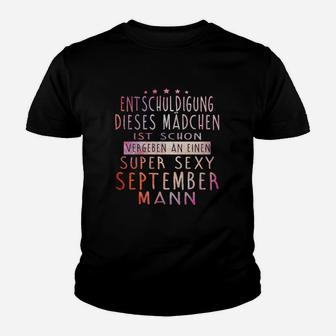 Super Sexy September Mann Kinder Tshirt, Attraktiver Geburtstags-Look - Seseable