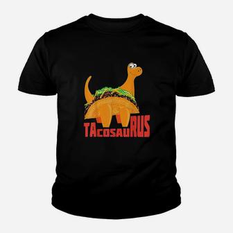 Tacosaurus Cute Brontosaurus In A Tortilla Kid T-Shirt - Seseable