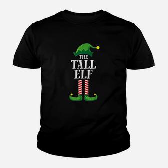 Tall Elf Matching Family Group Christmas Party Kid T-Shirt - Seseable