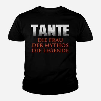Tante Mythos Legende Schwarzes Kinder Tshirt, Cool & Einzigartig - Seseable