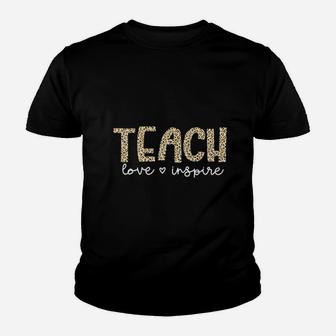 Teach Love Inspire Teachers Day Kid T-Shirt - Seseable