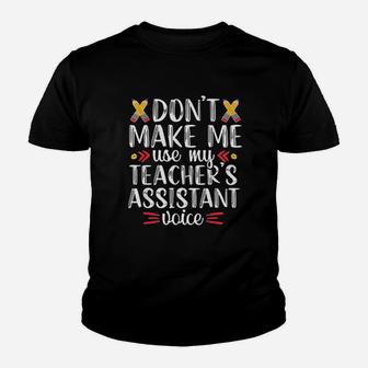 Teacher Assistant Voice Teaching School Appreciation Gift Kid T-Shirt - Seseable