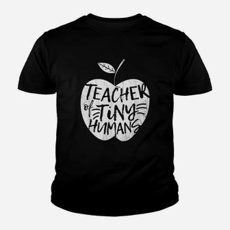 Teacher Of Tiny Humans Funny Preschool Kindergarten Teacher Kid T-Shirt - Seseable