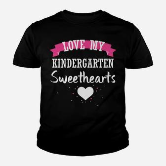 Teacher Valentine Love Kindergarten Grade Sweethearts Kid T-Shirt - Seseable