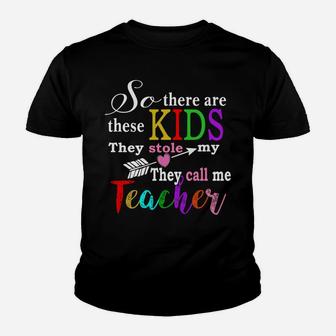 Teacher Valentines Day Valentines Day Teacher Gift Kid T-Shirt - Seseable