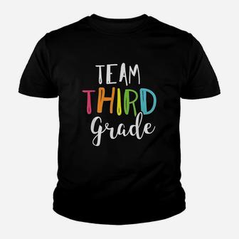 Team 3rd Third Grade Teacher Back To School Kid T-Shirt - Seseable