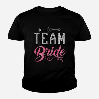 Team Bride Bridal Party Bride Squad Wedding Party Youth T-shirt - Seseable