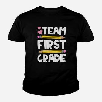 Team First Grade Funny 1st Back To School Teacher Student Kid T-Shirt - Seseable